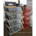 Fully Foldable Wire Stacking Basket with Wheels